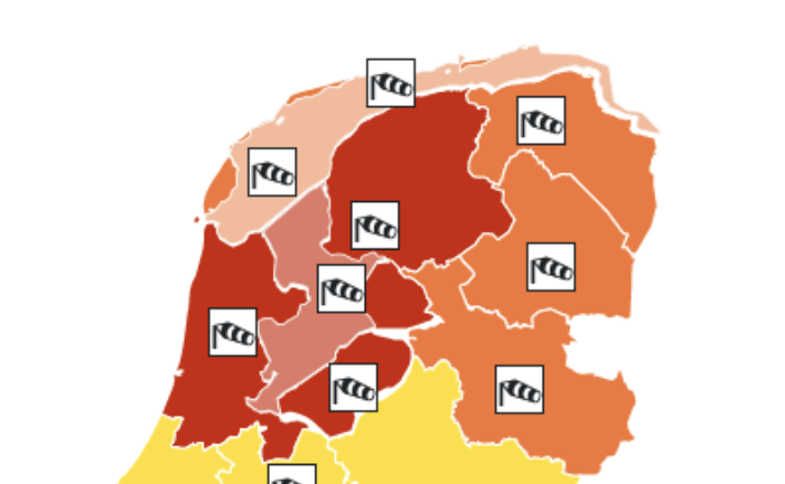 Storm Poly raast over Friesland