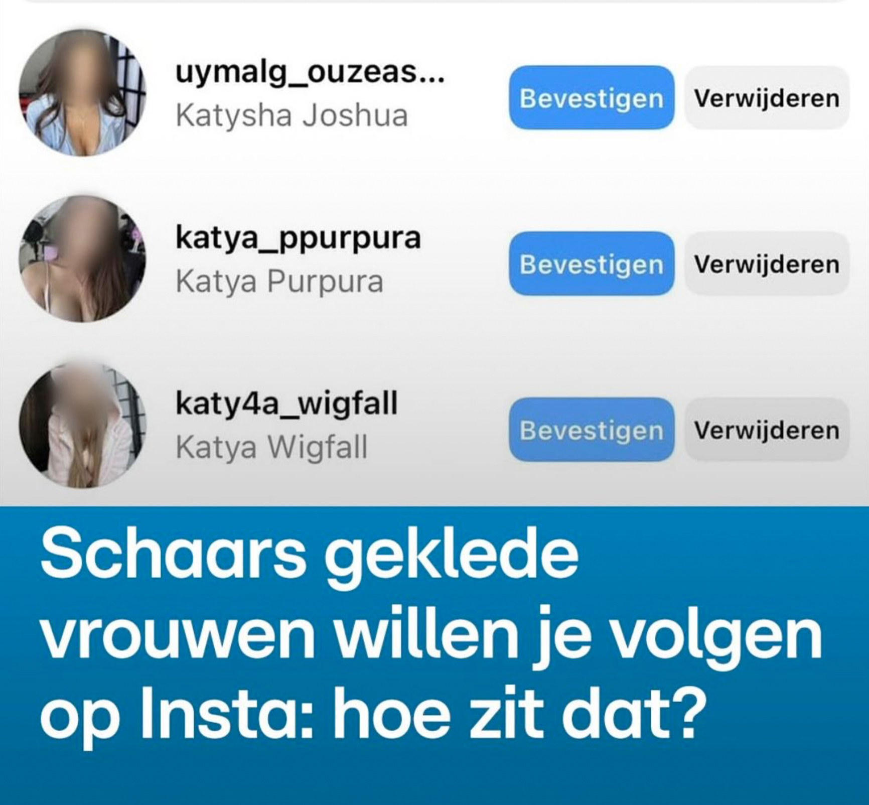 Pas op voor Katya, Katerina of Kate: “het zijn bots”