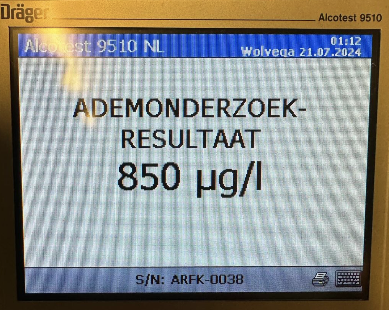 Beschonken bestuurder van de weg geplukt