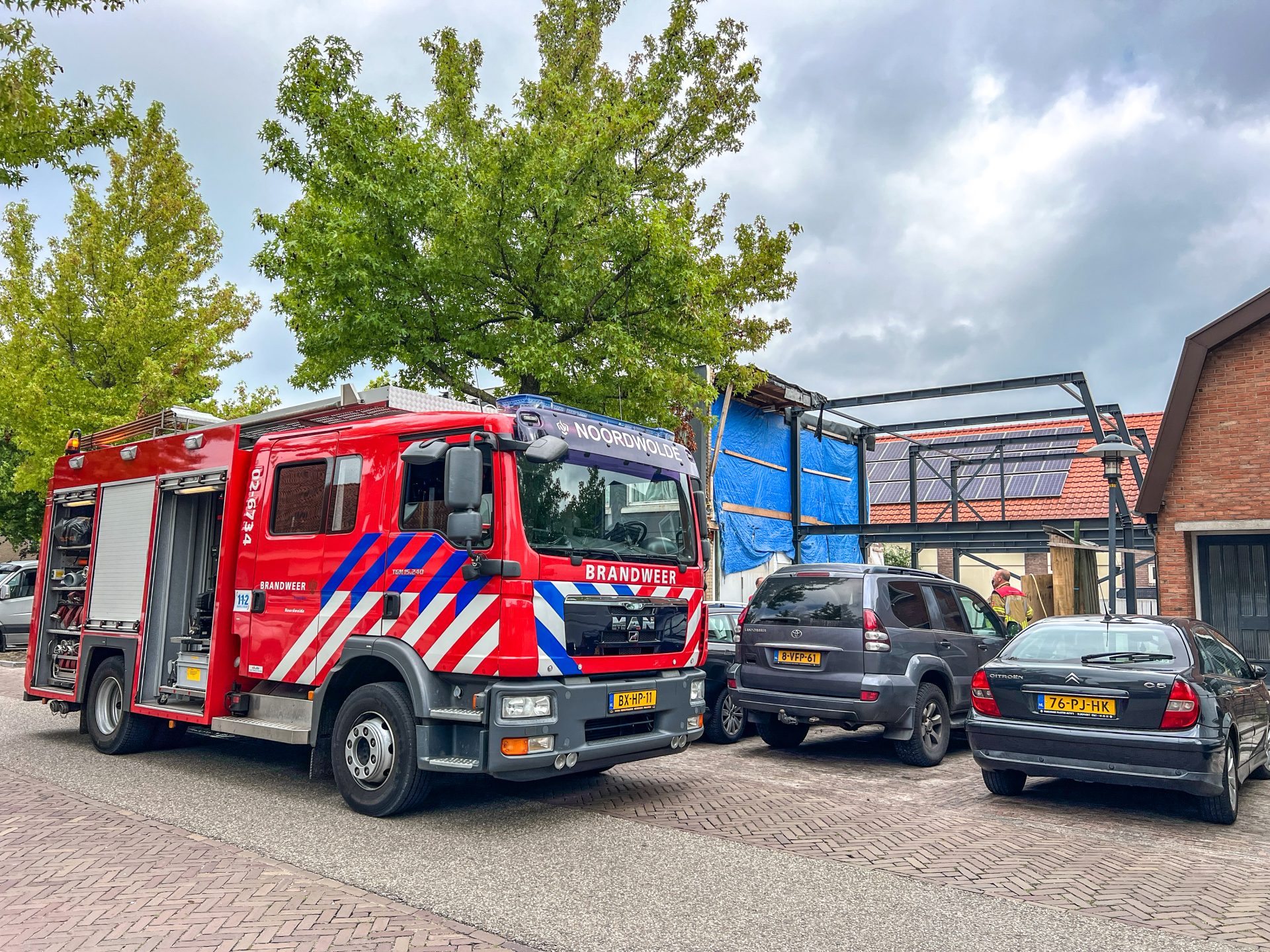 Brandweer rukt uit voor melding gaslek