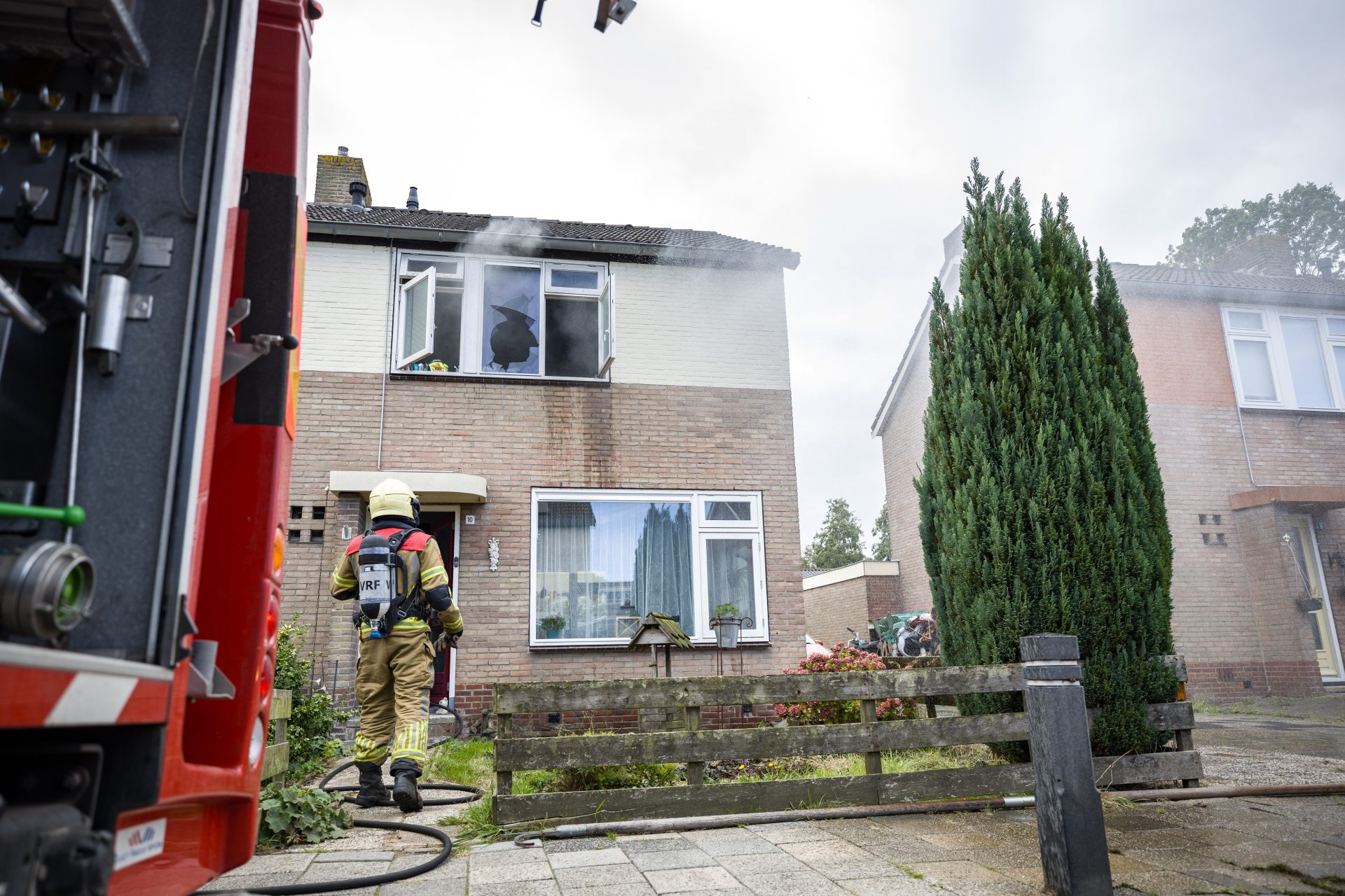 Veel rook bij brand in woning Noordwolde