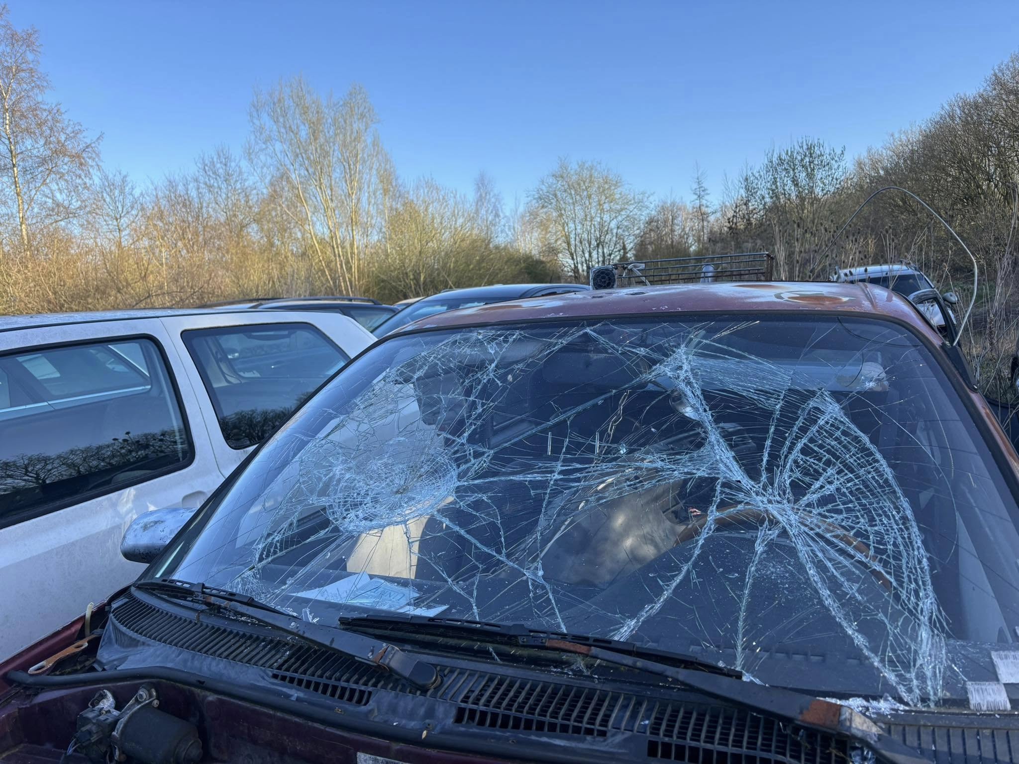 Meerdere auto’s vernield op terrein van bedrijf in De Blesse