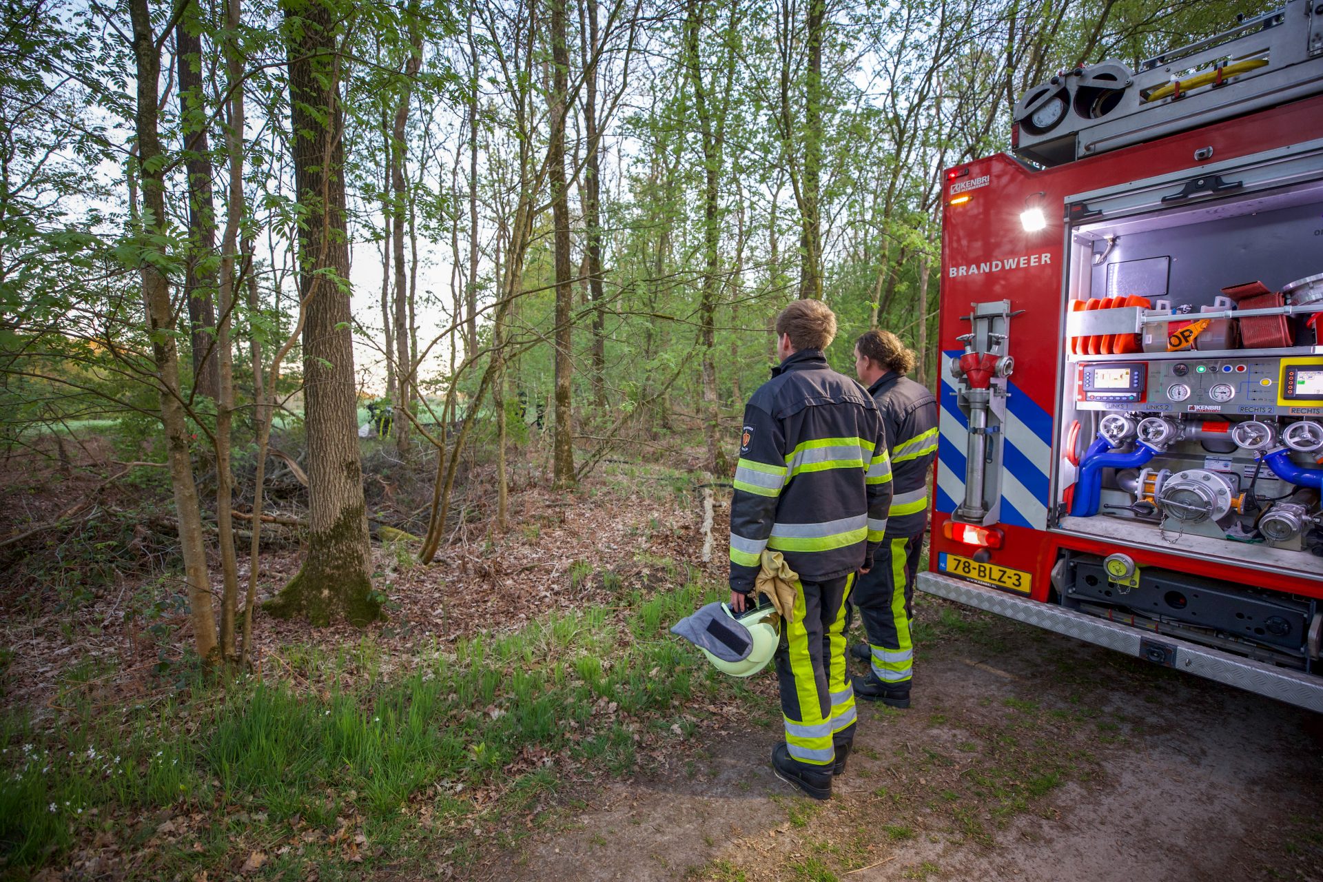 Brandstichting in bosperceel Nijeholtwolde