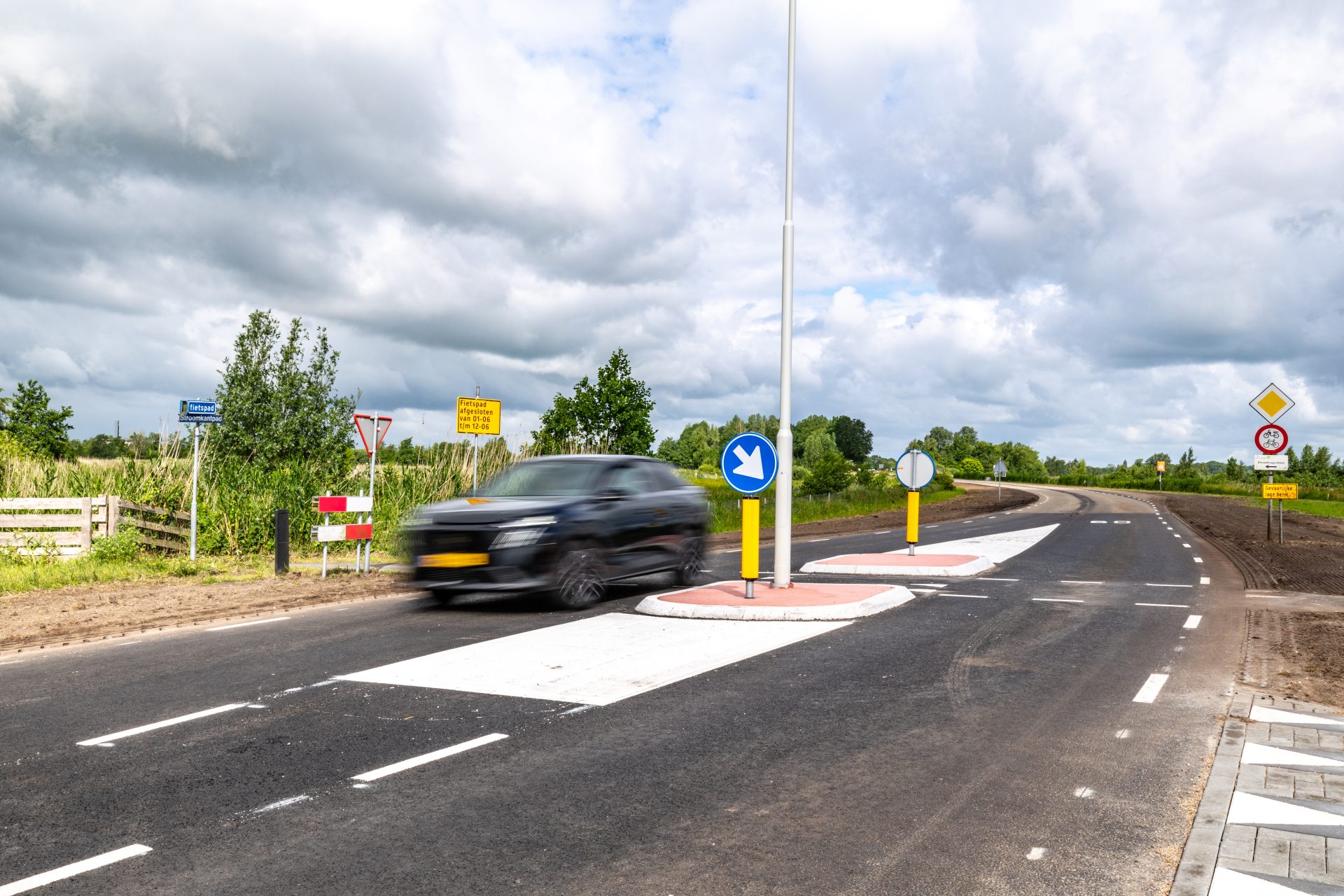 Oversteekplaats Steenwijkerweg De Blesse weer geopend voor verkeer