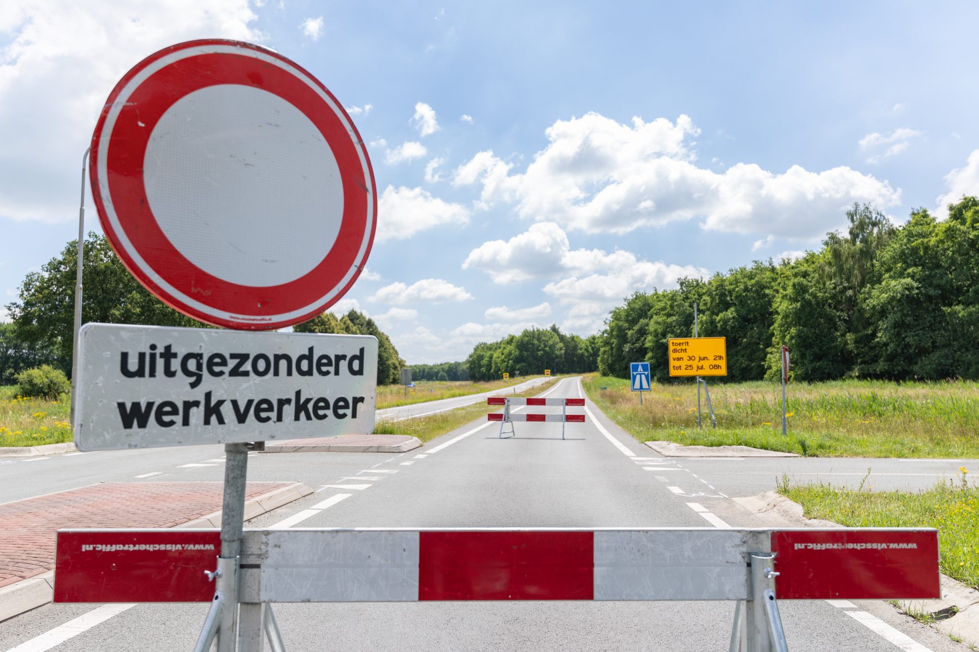 Op- en afrit A32 Wolvega maand lang afgesloten