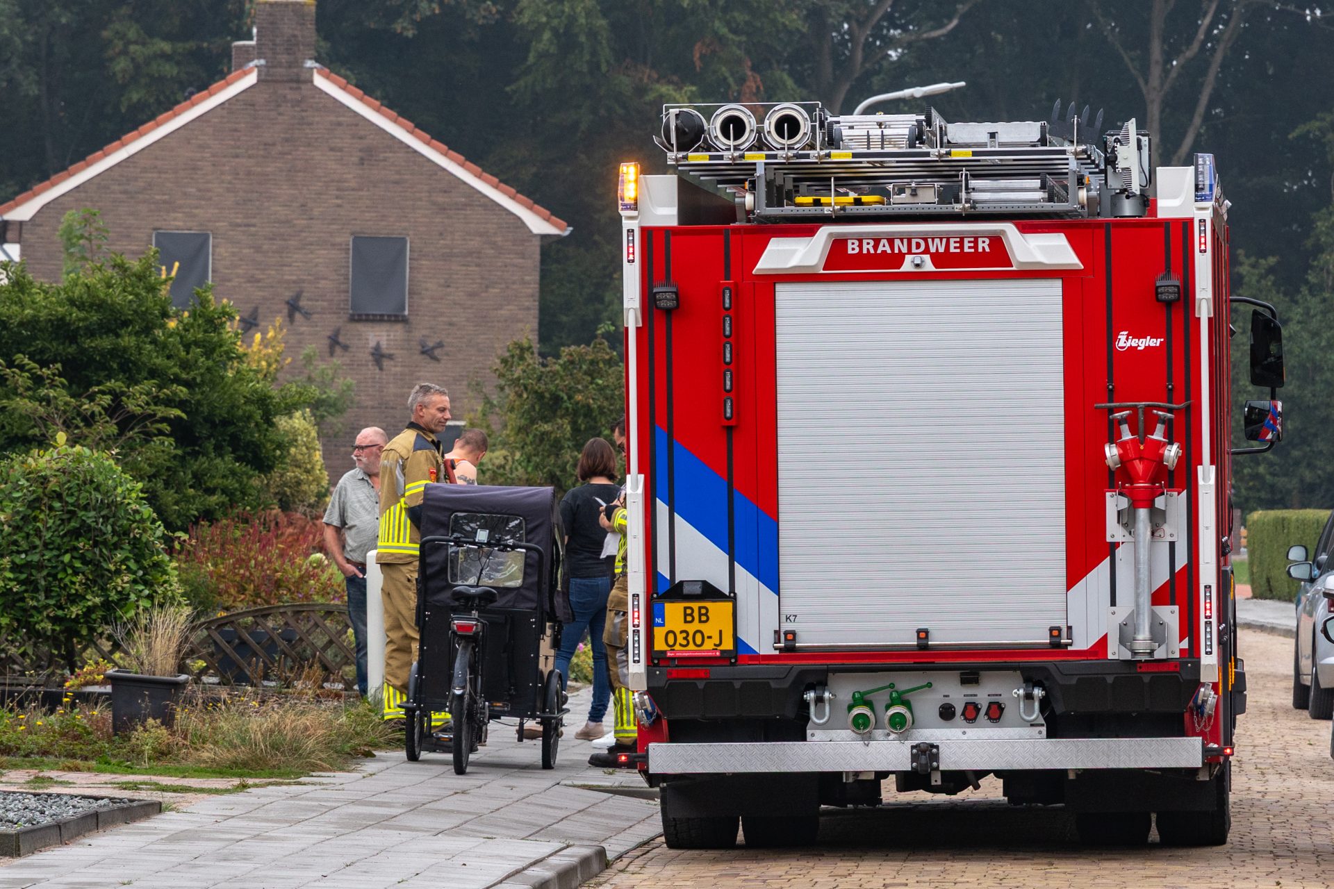 Vogel bevrijdt zichzelf uit afzuigkap van woning Wolvega