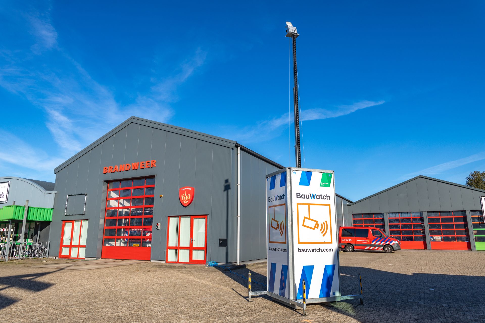 Brandweerkazernes in de Stellingwerven voorzien van extra camerabeveiliging