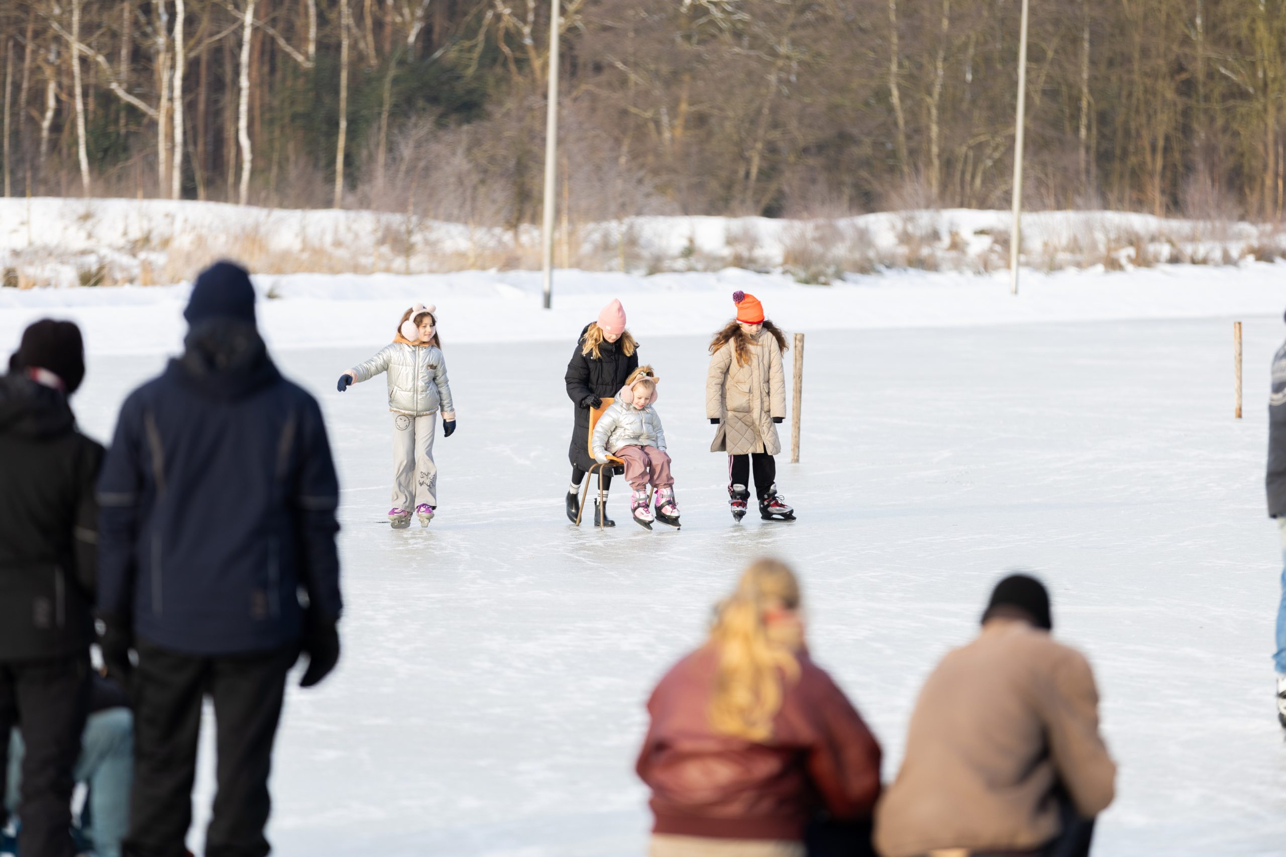 Volop ijspret in Friesland